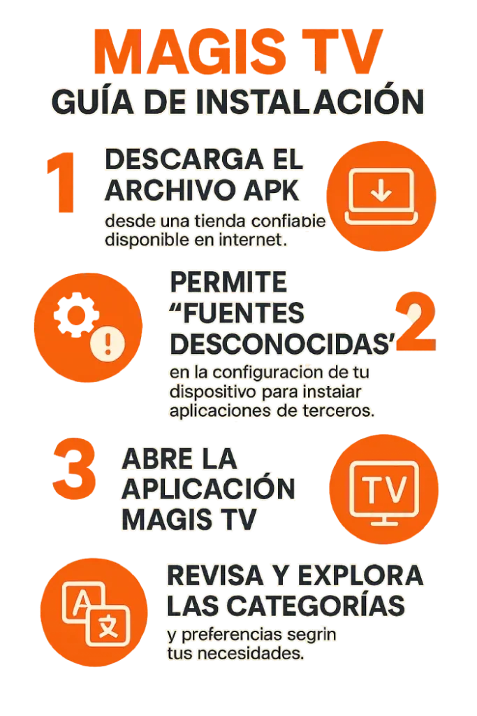 Guía de instalación de Magis TV